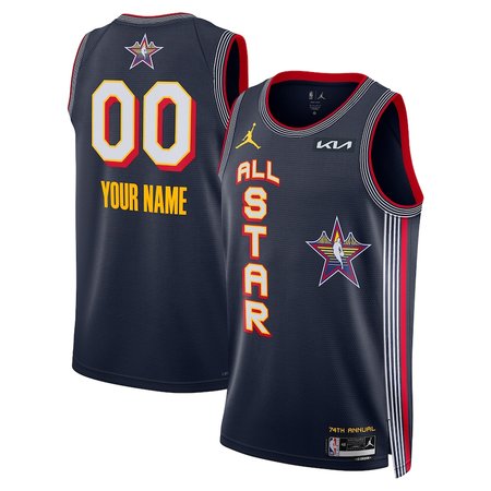 Unisex Jordan Brand Navy 2025 NBA All-Star Game Swingman Custom Jersey